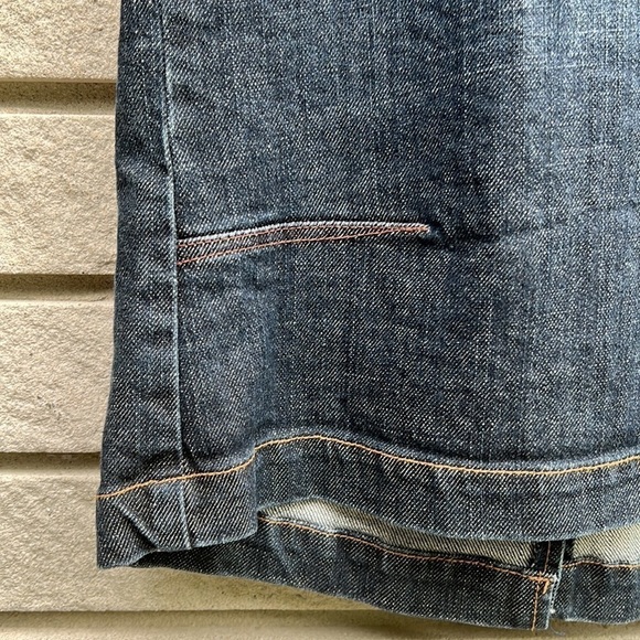 Lois Asymmetrical Denim Skirt Button Front Sz 7 - Picture 4 of 8